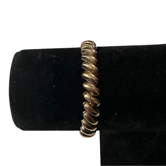 Vintage Italy Sterling 925 Silver San Marco Macaroni Link Bracelet 7" Signed 15g - Picture 6 of 16